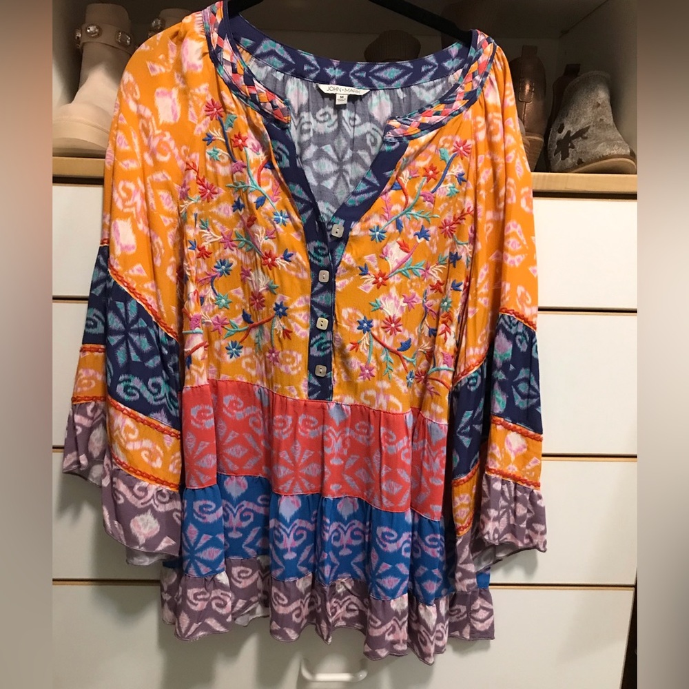Colorful Women's Bohemian Top